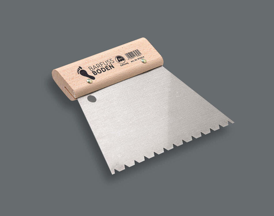 Spachtel von Barfuss Boden